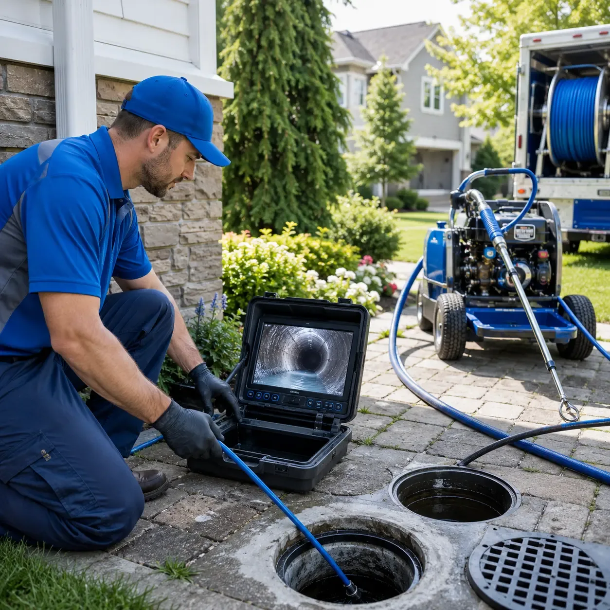 Outdoor drain cleaning professionals serving Sterling, PA